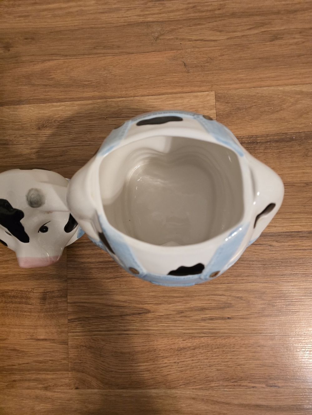Vintage 1990s Savoy Housewares ceramic Cow Cookie Jar - Picture 8 of 11